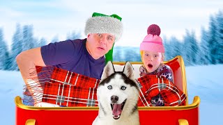 Nastya and Dad Christmas and New Year story for kids [upl. by Dafna]