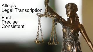 Allegis  Legal Transcription Services [upl. by Azerila163]