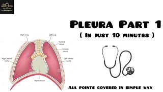 Pleura part 1 in a simplified way 🩺 covered with all points pleura anatomy medical theparadise [upl. by Nomrej]