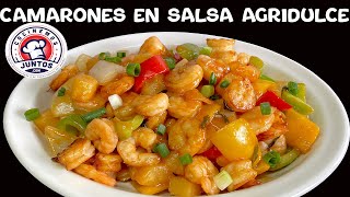 Camarones en salsa agridulces Comida China [upl. by Lefkowitz137]