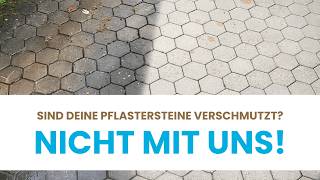 Pflastersteine reinigen verfugen und versiegeln 20 m² in 24 Sek [upl. by Xantha]