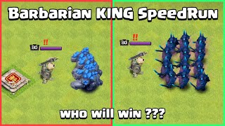 Barbarian KING SPEEDRUN  Clash of Clans [upl. by Edialeda]