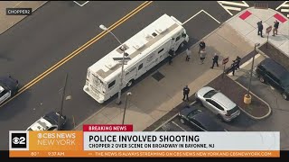 Policeinvolved shooting reported in Bayonne New Jersey [upl. by Eissim]