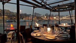 Seine River Dinner Cruise in Paris France [upl. by Euqininod]