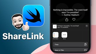 How to Add a Share Button in SwiftUI [upl. by Ecnesse993]