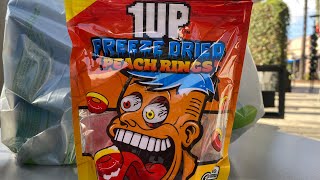 FIRST TIME TRYING 1UP CANDY PEACH RINGS FLAVOR [upl. by Ehpotsirhc]