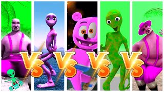 COLOR DANCE CHALLENGE DAME TU COSITA vs Bad Santa vs Gummy Bear  ALIEN SPACE [upl. by Lanam]