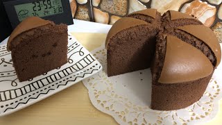 戚風世界的生活Valrhona chocolate chiffon cake 法芙娜戚風蛋糕、巧克力戚風蛋糕、朱古力雪紡蛋糕 [upl. by Mccahill577]