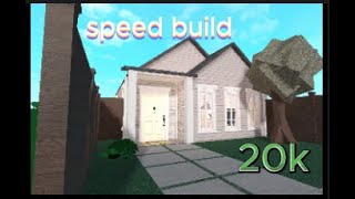 STARTER HOUSE SPEED BUILD  no gamepasses  20k [upl. by Aninnaig]