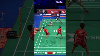 Incredible Rally Of Delphine deception badminton smashbros shorts viralshorts trendingshorts [upl. by Bierman]