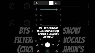 BTS  Crystal Snow Filtered Hidden Vocals Part 8 fyp bts viral shorts kpop [upl. by Mcilroy]