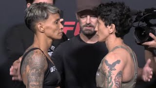 UFC Vegas 94 FaceOffs Lemos vs Jandiroba [upl. by Sauncho]