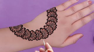 Very beautiful stylish mehndi design  easy arabic mehndi  mehndi ka design  mehndi design mehndi [upl. by Anidene]