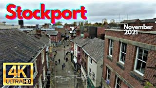 Stockport Walk 🇬🇧4k60fps City Centre  Merseyway  Market Hall [upl. by Appolonia97]