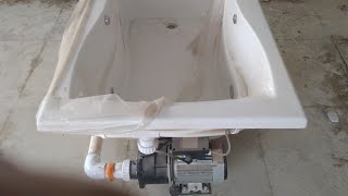 How to install a Dropin Bathtub Whirlpool StepbyStep Guide [upl. by Alene]