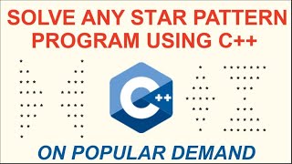 Solve any star pattern program in C [upl. by Narra682]