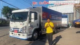 Xe isuzu 3t5 thùng nhôm full inox 304  NPR400 thùng bửng nhôm [upl. by Hanny]