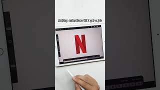 Fake Netflix animation logoanimation procreate netflix [upl. by Lubow180]