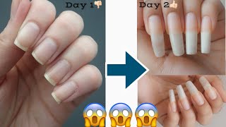 How to Grow Nails in 2 days  How to Grow Nails Fast  Basic Nail Art Tutorial [upl. by Woodcock]