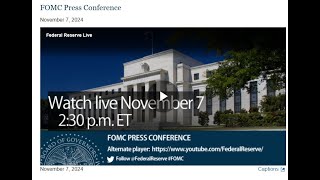 LIVE FOMC Rate Decision  Press Conference [upl. by Batista]