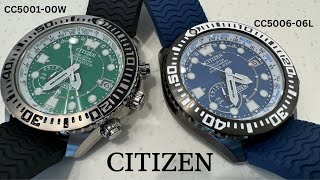 Citizen Hau Eco Drive Satellite Wave CC500100W amp CC500606L citizen [upl. by Odnama]