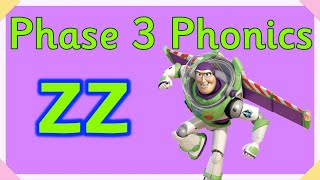 Phase 3 ZZ Phonics Lesson 😊 ZZ Digraph Miss Ellis 💜 zzsound [upl. by Abram421]