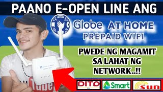 PAANO EOPEN LINE ANG GLOBE AT HOME PREPAID WIFI  SIMPLE STEPS  Small King Vlogs [upl. by Ramso42]