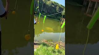 If you want to catch fish with a sea rod use this string hook fishing method The hose is treat [upl. by Atina]