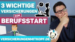 3 WICHTIGE Versicherungen zum BERUFSSTART  Ausbildung [upl. by Gaither]