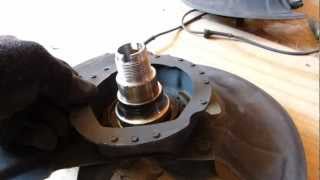 Pulling BMW front wheel bearings off stub axle [upl. by Eleynad103]