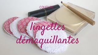 Coudre des lingettes démaquillantes [upl. by Ecadnak]