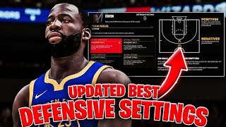 THESE ARE THE UPDATED BEST OFFENSIVE AND DEFENSIVE SETTINGS IN NBA 2K24 MyTEAM [upl. by Metsky]