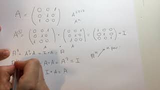 6 minutos con matemáticas Potencia enésima de una matriz [upl. by Anawad]