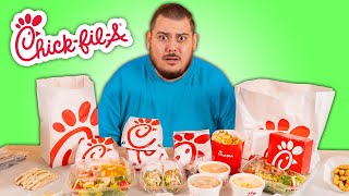 I ate the ENTIRE ChickFilA menu [upl. by Marjorie686]