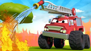 Monster trucks for children  Dangerous Bottle  Monster Town [upl. by Zink976]