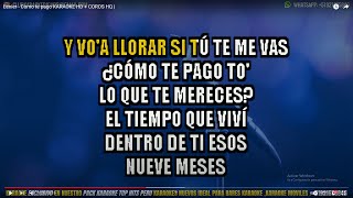 Lenier  Como te pago KARAOKE HD  COROS HQ [upl. by Lede]