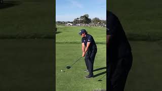 Phil Mickelson driver swing down the line  Torrey Pines [upl. by Auqenat]