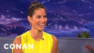 Olivia Munn Paparazzi Dissed My Mom  CONAN on TBS [upl. by Lancaster645]