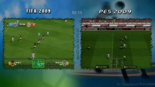 Fifa vs Pes 2009 For the Wii [upl. by Nwahsirhc]