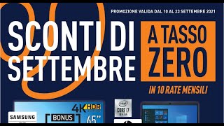 Volantino unieuro dal 10 al 23 Settembre 2021 [upl. by Yrffej328]