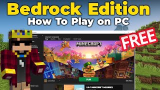 How To Download Minecraft Bedrock Edition For Free In PCLaptop  New Method 2024 [upl. by Perry641]