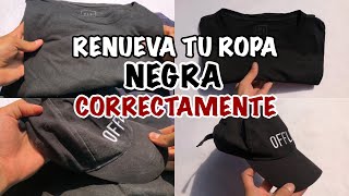 Renueva el color de tu ropa negra tiñe correctamente tus jeans [upl. by Azeret]