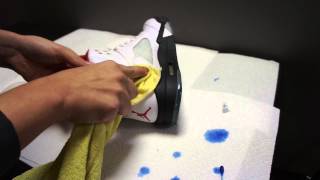 How to Get Soles back Icy Blue by Dyeing Your Soles  AJ5AJ6AJ11 FoamsEtc [upl. by Stefan]