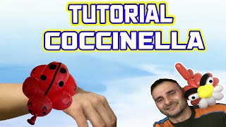 Palloncini modellabili Tutorial 1  Braccialetto Coccinella  balloons for beginners [upl. by Schach815]