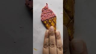 Ice Cream Fridge Magnet Using Clay 😱 🍦 shorts clayfridgemagnets fridgemagnetsclayartistclayart [upl. by Noit]