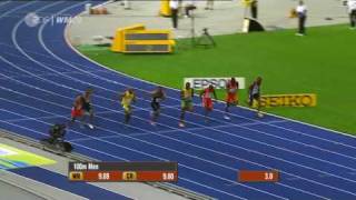 Usain Bolt 958 100m New World Record Berlin HQ [upl. by Lantha]