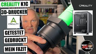 Creality K1C 3D Drucker Im Test PERFEKT für CF CARBON Filament [upl. by Cresida]