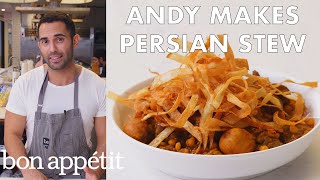 Andy Makes Khoresh Gheymeh Persian Stew  From the Test Kitchen  Bon Appétit [upl. by Santos461]