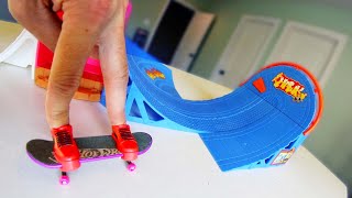 HOT WHEELS FINGERBOARD SKATEPARK [upl. by Reinald]