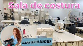 Tour pela sala de costura Alana Santos Blogger [upl. by Larimore]